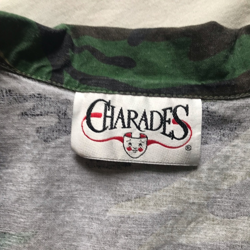 CHARADES Sexy Army Dress, Mini Camo Dress Costume Cosplay, Camouflage, M - Picture 7 of 11